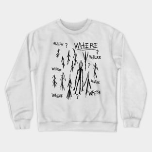 The Enigma of Slender Man: Unveiling the Modern Mythos Crewneck Sweatshirt